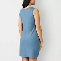 Free Country Womens Crew Neck Sleeveless Active Shift Dress
