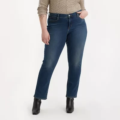 Levi's® Plus Womens Mid Rise 314 Straight Leg Jean