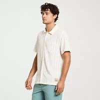 Hurley Mens Regular Fit Stretch Fabric Button-Down Shirt