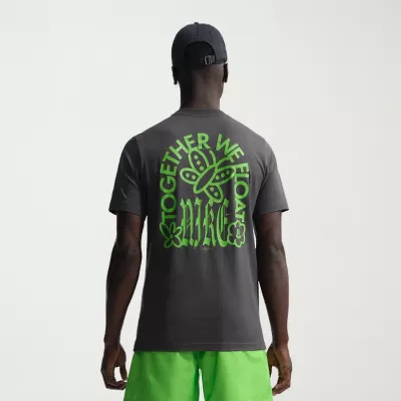 Nike Mens Crew Neck Short Sleeve Classic Fit Graphic T-Shirt