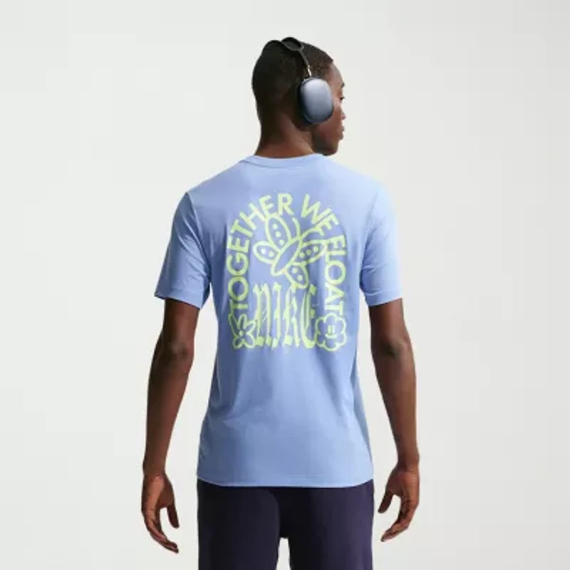 Nike Mens Crew Neck Short Sleeve Classic Fit Graphic T-Shirt