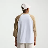 Nike Mens Crew Neck 3/4 Sleeve Active T-Shirt