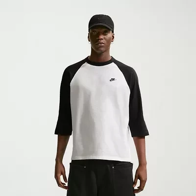 Nike Mens Crew Neck 3/4 Sleeve T-Shirt