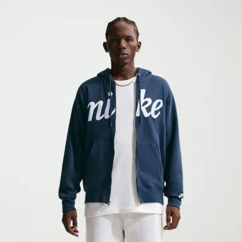 Nike Mens Long Sleeve Fleece Zipper Active Hoodie