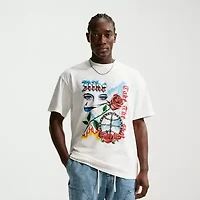 Nike Mens Crew Neck Long Sleeve Regular Fit Graphic T-Shirt