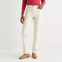 St. John's Bay Womens Tall Mid Rise Straight Leg Jean