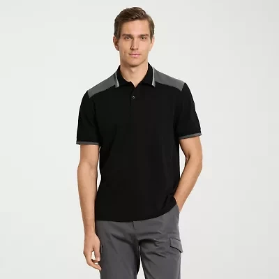 Van Heusen Performance Mens Regular Fit Short Sleeve Polo Shirt