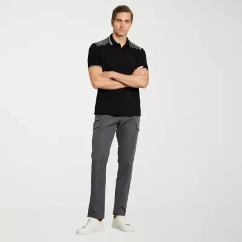 Van Heusen Performance Mens Regular Fit Short Sleeve Polo Shirt