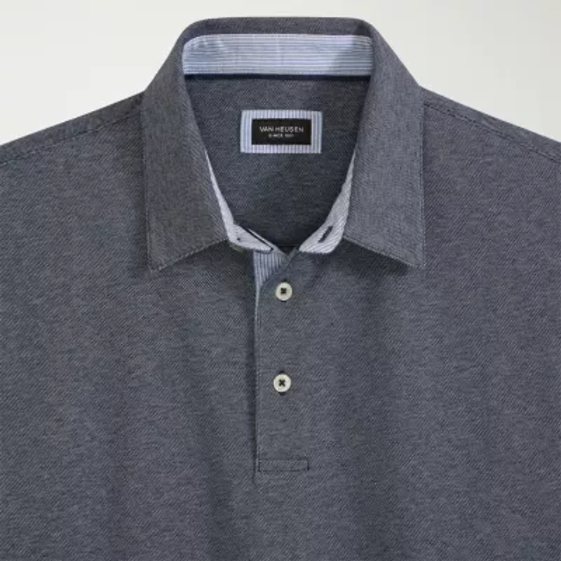 Van Heusen Originals Mens Regular Fit Short Sleeve Polo Shirt
