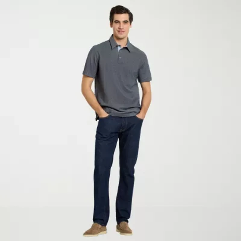Van Heusen Originals Mens Regular Fit Short Sleeve Polo Shirt