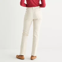 St. John's Bay Womens Mid Rise Straight Leg Jean