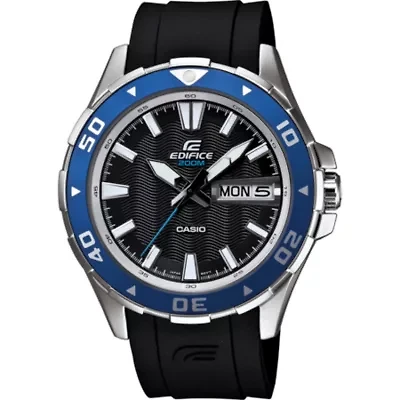 Casio® Edifice Mens Marine Black & Blue Watch EFM100-1AV