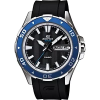 Casio® Edifice Mens Marine Black & Blue Watch EFM100-1AV