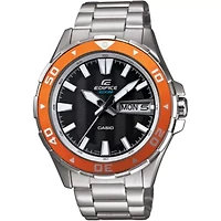 Casio® Edifice Mens Marine Black & Orange Watch EFM100D-1A4V