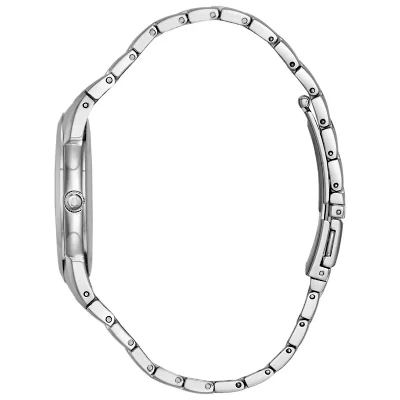 Bulova Mens Silver Tone Stainless Steel Bracelet Watch 96b015