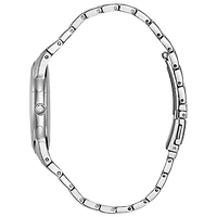 Bulova Mens Silver Tone Stainless Steel Bracelet Watch 96b015