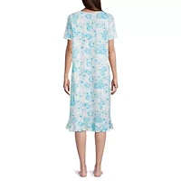 Adonna Womens Square Neck Short Sleeve Nightgown
