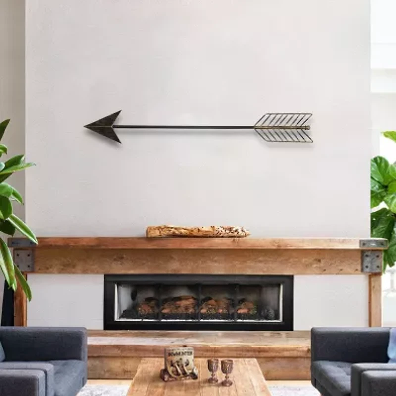 Cheungs Large Decorative Arrow With Solid Point Metal Wall Art