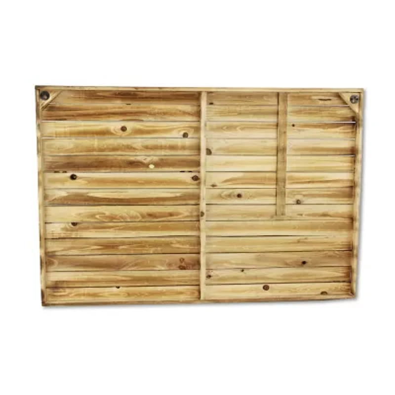 Cheungs Wooden Usa Flag With Galvanized Stripes And Magnetic Accents Metal Wall Art