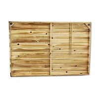 Cheungs Wooden Usa Flag With Galvanized Stripes And Magnetic Accents Metal Wall Art