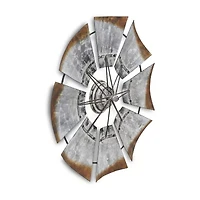 An All Windmill Décor Piece Metal Wall Art