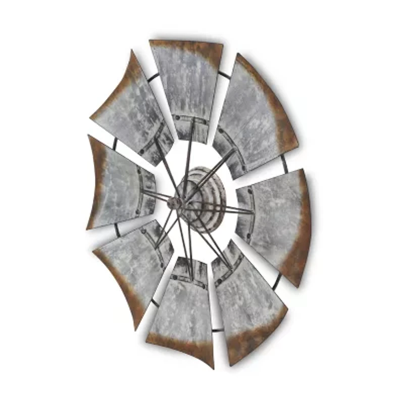 An All Windmill Décor Piece Metal Wall Art