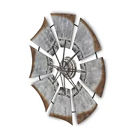 An All Windmill Décor Piece Metal Wall Art