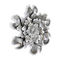 Cheungs Galvanized Flower Metal Wall Art
