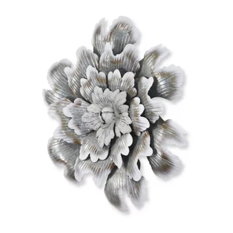 Cheungs Galvanized Flower Metal Wall Art