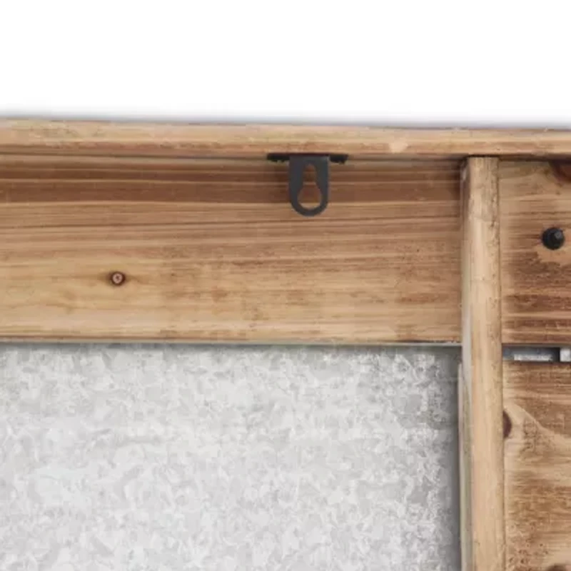 Wood Plank With Epoxy Printed Map Wall Art