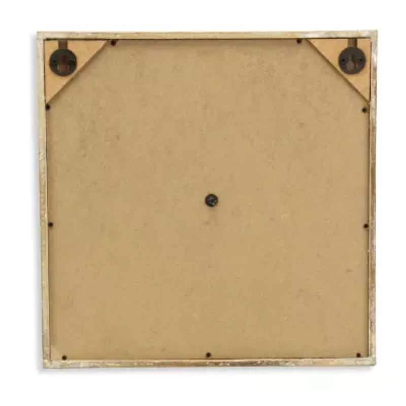 Vita Framed Elegant Flower Metal Wall Art