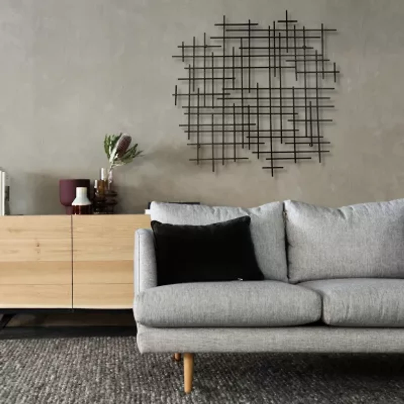 Iquara Small Abstract Metal Wall Art