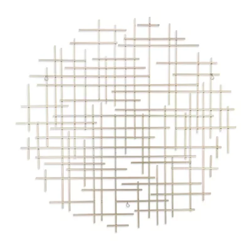 Iquara Large Round Metal Wall Art