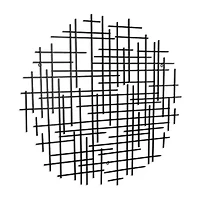 Iquara Large Round Metal Wall Art