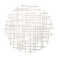 Iquara Large Round Metal Wall Art
