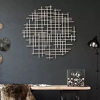 Iquara Small Round Metal Wall Art