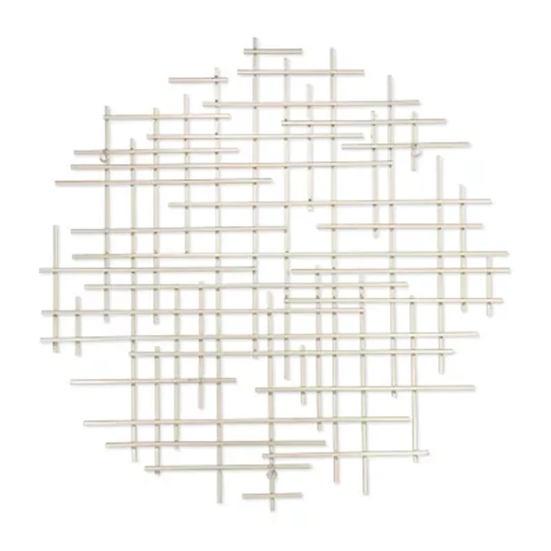 Iquara Small Round Metal Wall Art