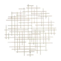 Iquara Small Round Metal Wall Art