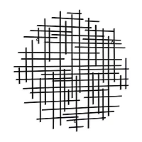 Iquara Small Round Metal Wall Art