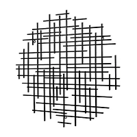 Iquara Small Round Metal Wall Art