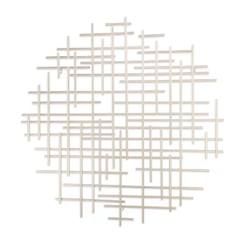 Iquara Small Round Metal Wall Art