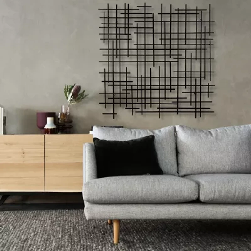 Iquara Large Square Metal Wall Art