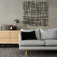 Iquara Large Square Metal Wall Art