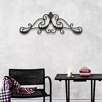 Cheungs 32" Horizontal  Décor With Overlapping Wave Accents Metal Wall Art