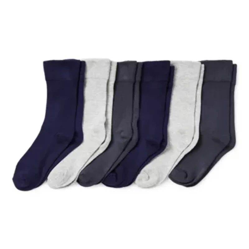 Mixit Womens 6 Pair Crew Socks