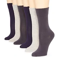 Mixit Womens 6 Pair Crew Socks