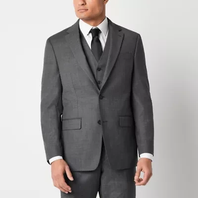 Collection By Michael Strahan Sharkskin Mens Modern Fit Suit Jacket