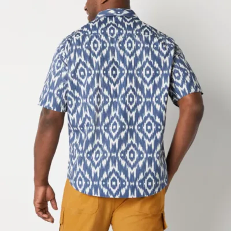 Frye and Co. Slim Fit Big and Tall Mens Short Sleeve Western Shirt
