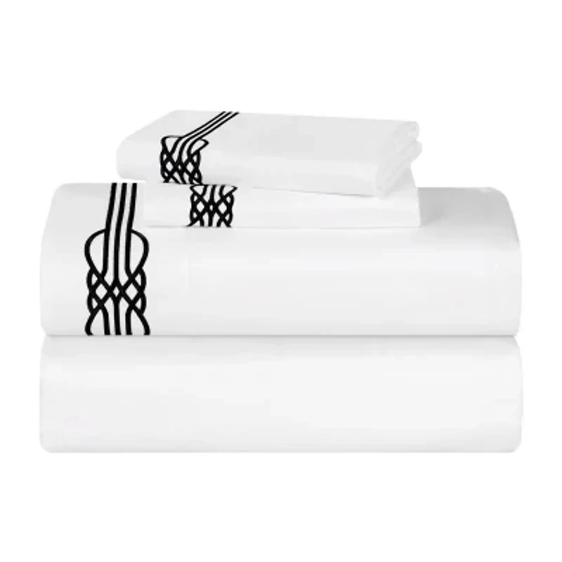 SUPERIOR® Moonlawn Cotton Elegant Embroidery 320tc Deep Pocket Sheet Set