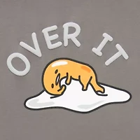 Gudetama Boyfriend Tee Womens Juniors Crew Neck Short Sleeve Regular Fit Graphic T-Shirt